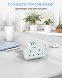 Tessan Multi Plug Extension 2 AC sockets 1 USB C plug 2 USB plug